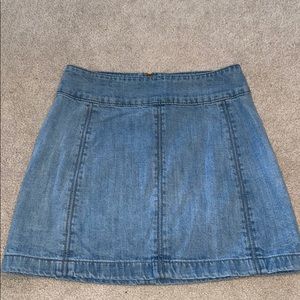 Free people jean skirt